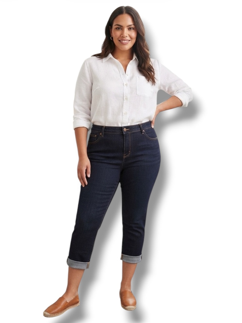 Old Navy Women’s Mid-Rise Dark Wash Ankle Jeans - Size 16